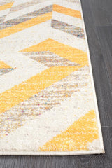 Realms Slant Yellow Modern Rug