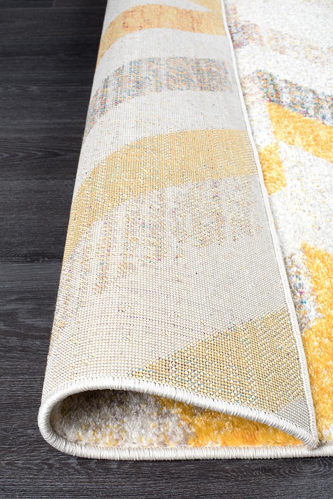 Realms Slant Yellow Modern Rug