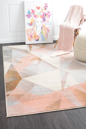 Realms Shatter Blush Modern Rug - Lost Design Society