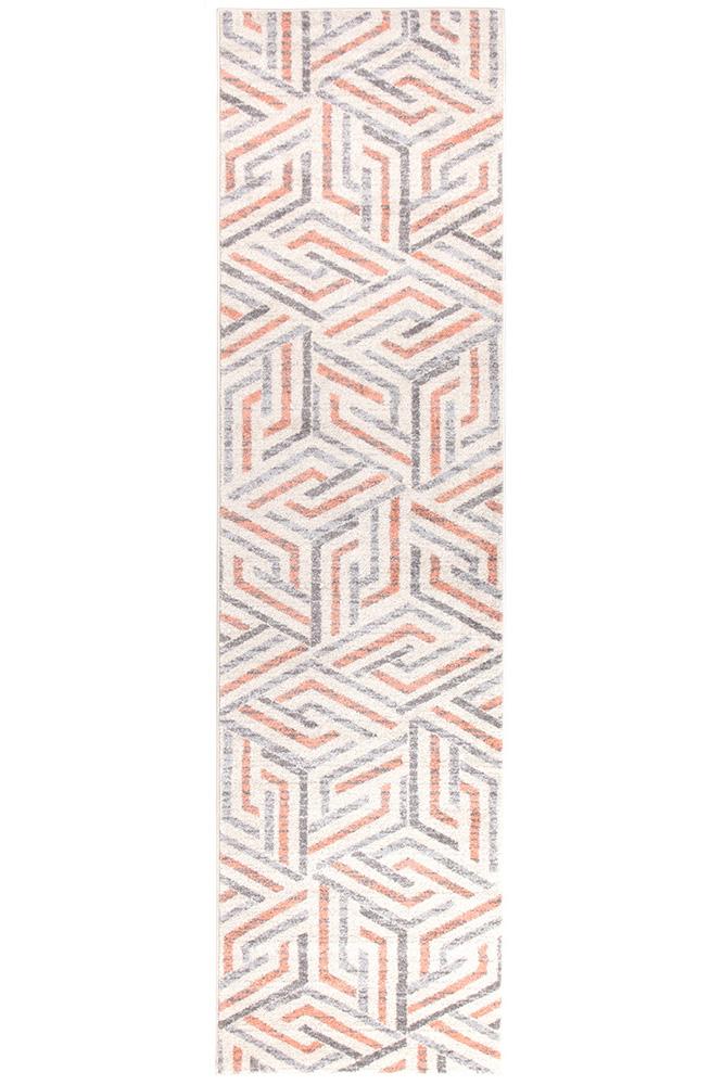 Realms Link Pink Modern Rug