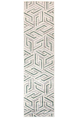 Realms Link Teal Modern Rug