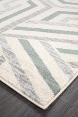 Realms Link Teal Modern Rug