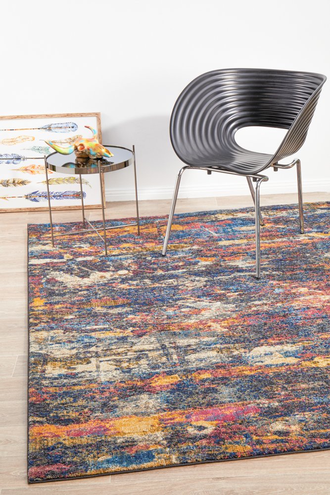 Splash Midnight Transitional Rug