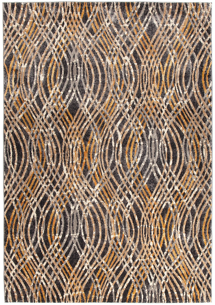 Flurry Charcoal Transitional Rug