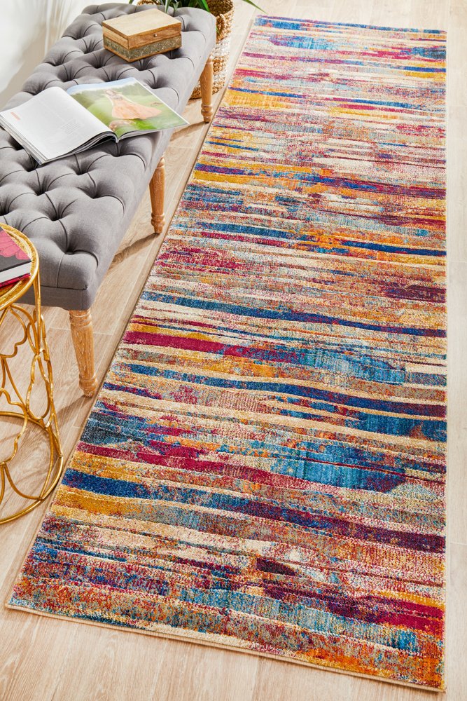 Ontario Raspberry Rug Strokes Raspberry Transitional Rug – Lost Design Society
