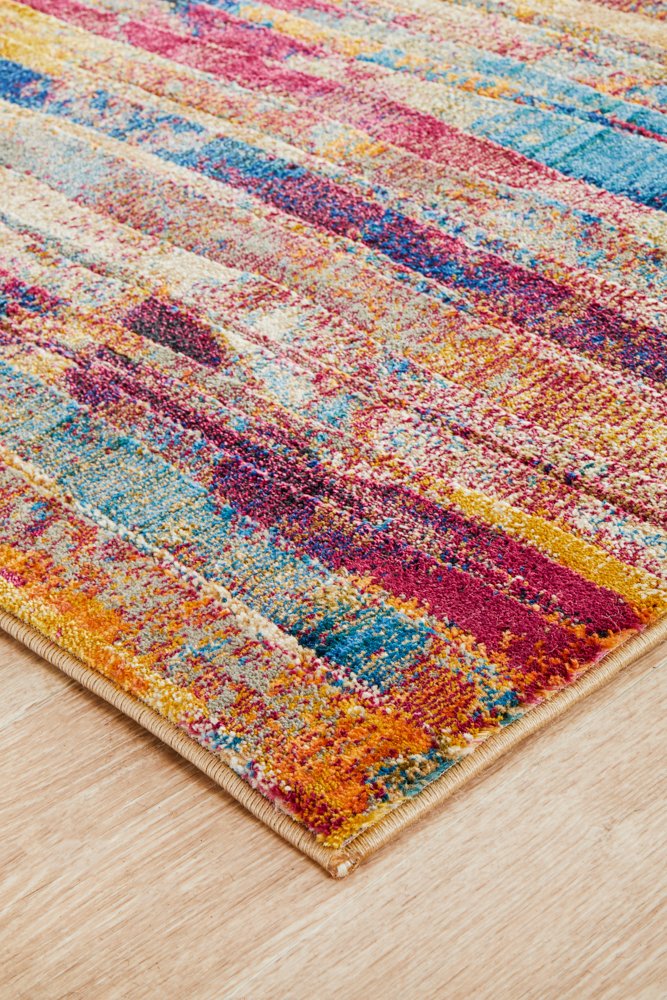 Ontario Raspberry Rug Strokes Raspberry Transitional Rug – Lost Design Society