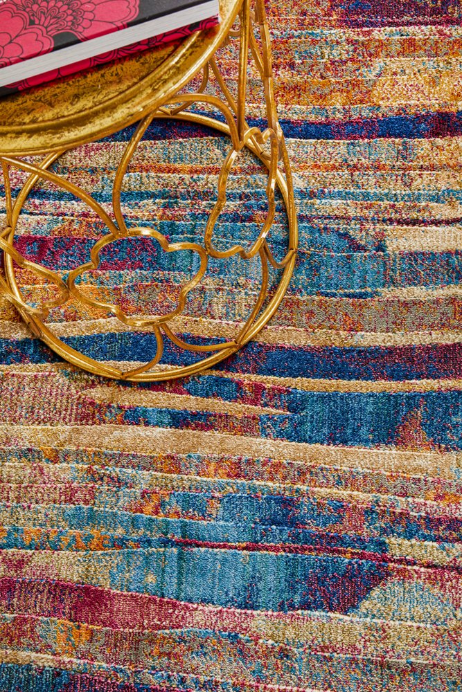 Deep Raspberry Tonal Wave Rug Strokes Raspberry Transitional Rug – Lost Design Society