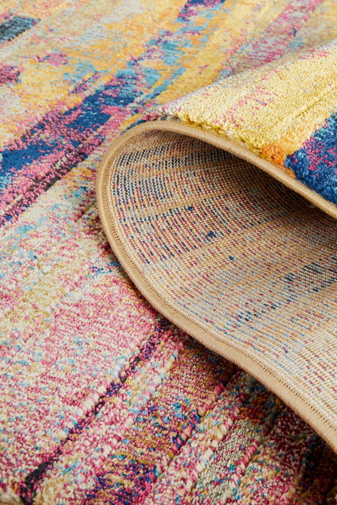 Strokes Raspberry Transitional Rug – Lost Design Society