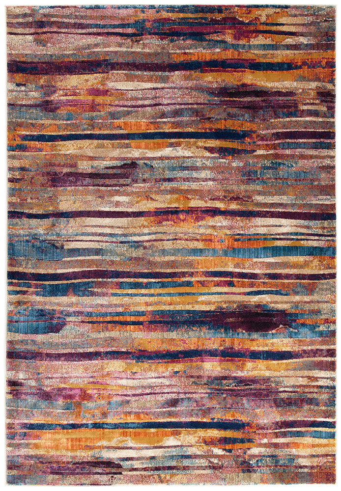 Deep Raspberry Tonal Wave Rug Strokes Raspberry Transitional Rug – Lost Design Society
