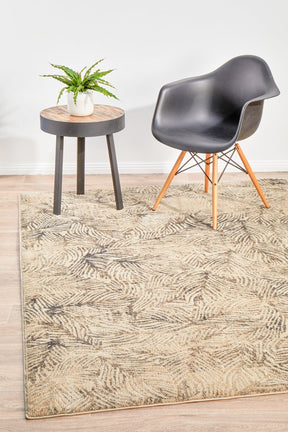 Artistic Nature Charcoal Transitional Rug - Lost Design Society