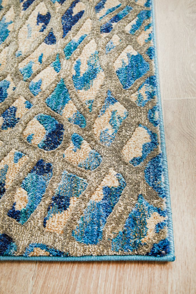 Ropes Blue Transitional Rug