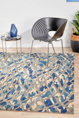 Ropes Blue Transitional Rug