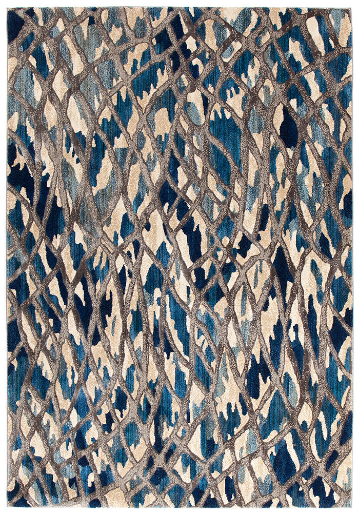 Ropes Blue Transitional Rug