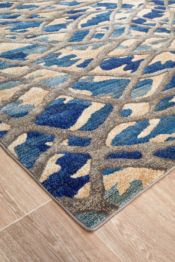 Ropes Blue Transitional Rug