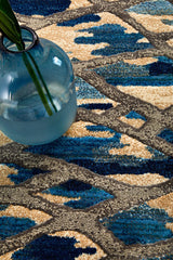 Ropes Blue Transitional Rug