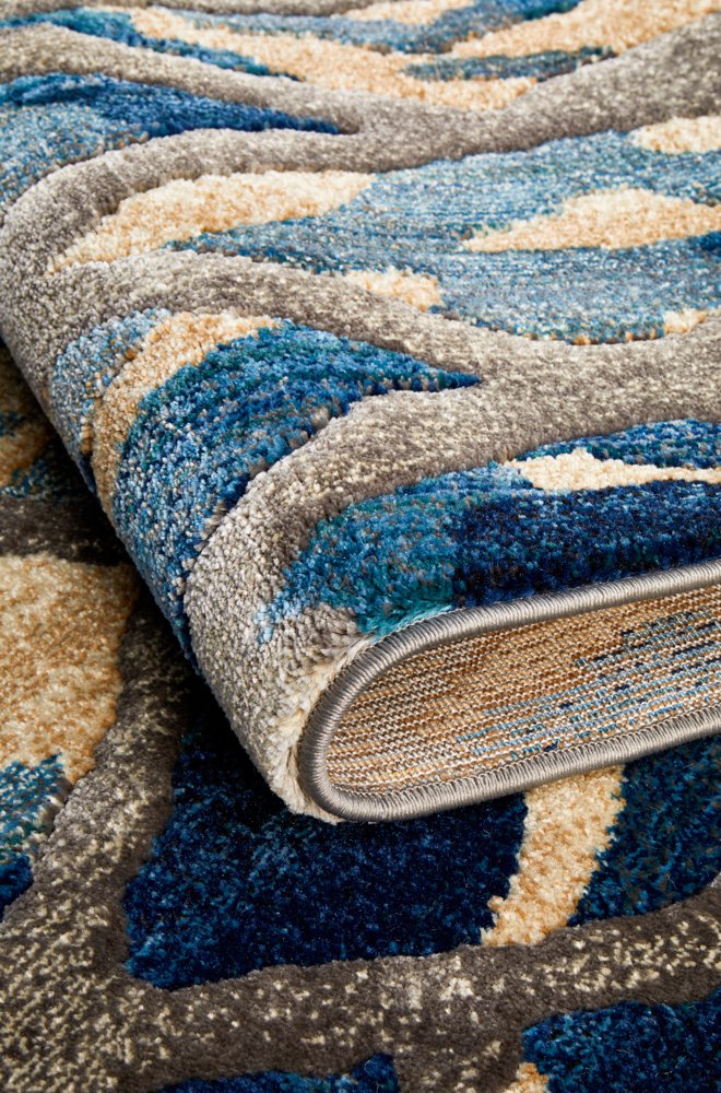 Ropes Blue Transitional Rug