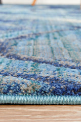 Waves Indigo Transitional Rug