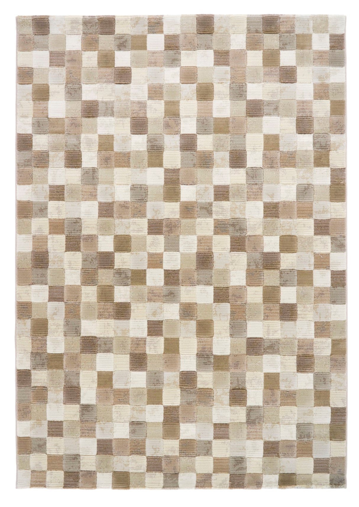 Haven Checkered Beige Rug