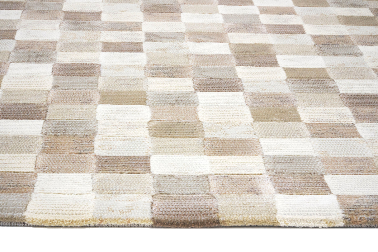 Haven Checkered Beige Rug