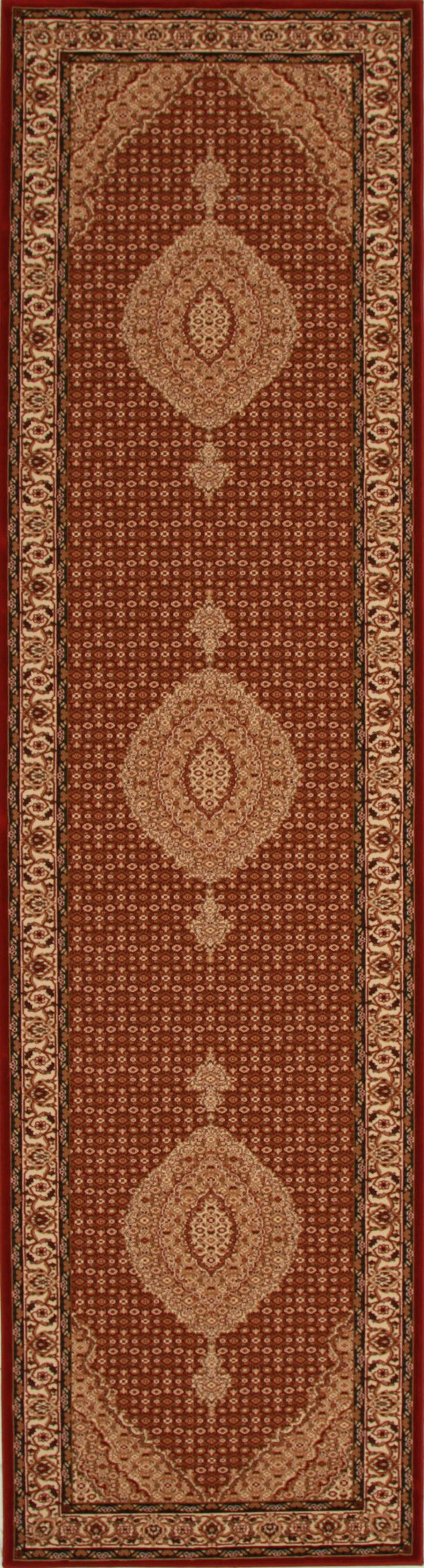 Stunning Formal Oriental Design Rug Red