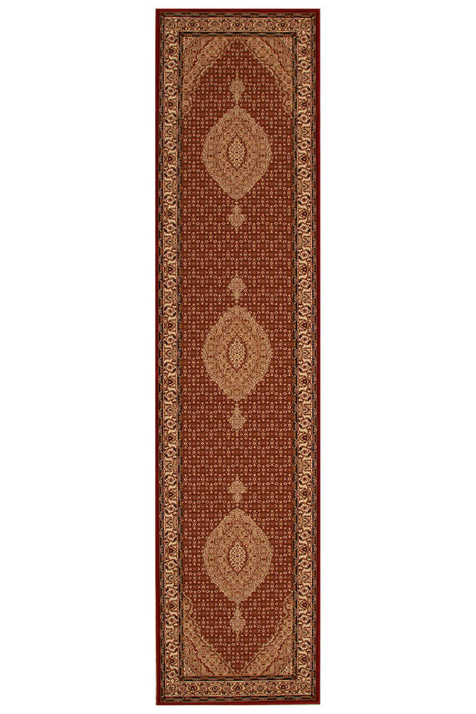 Stunning Formal Oriental Design Rug Red