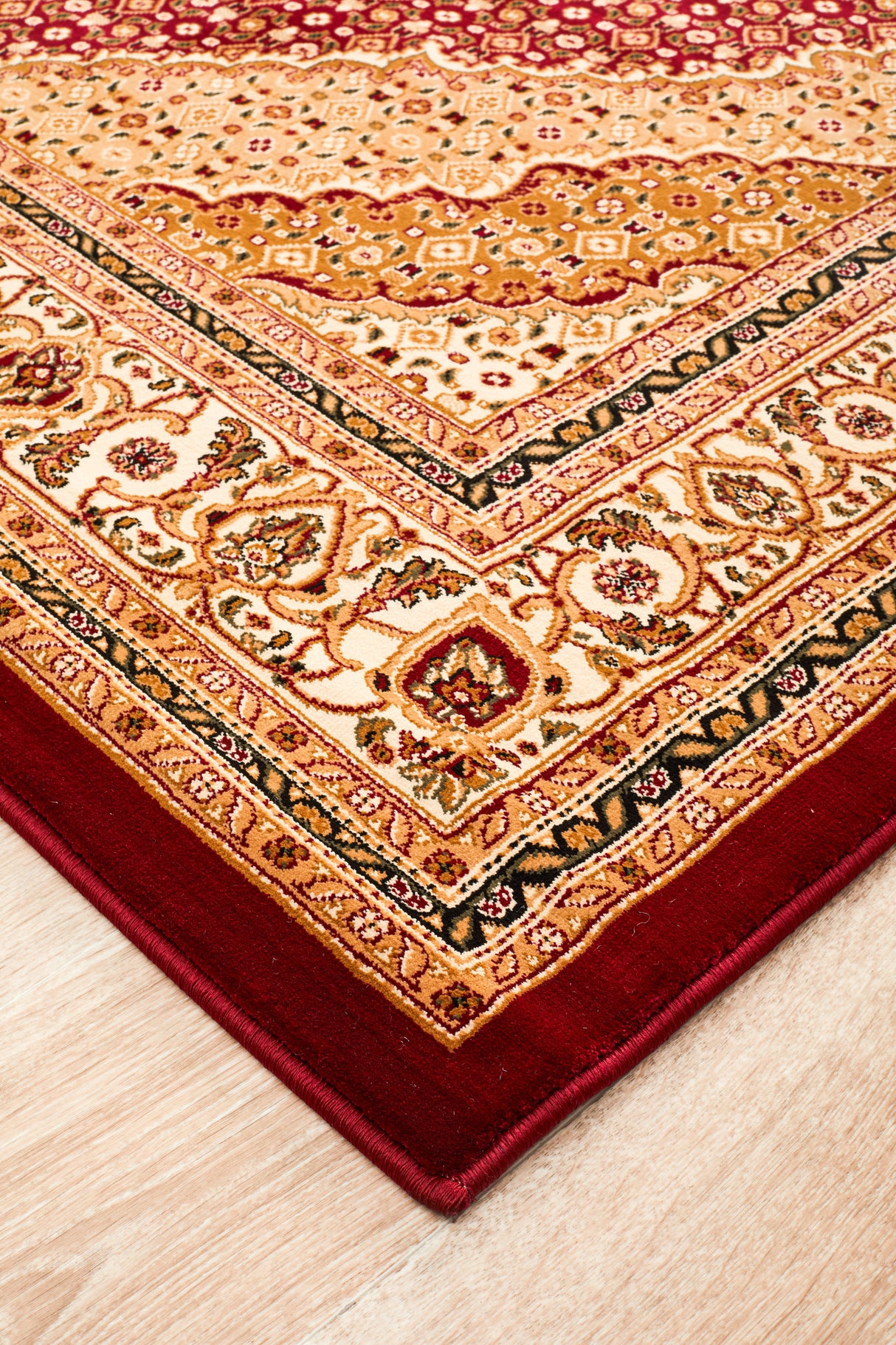 Stunning Formal Oriental Design Rug Red