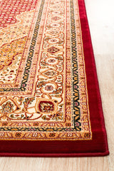 Stunning Formal Oriental Design Rug Red