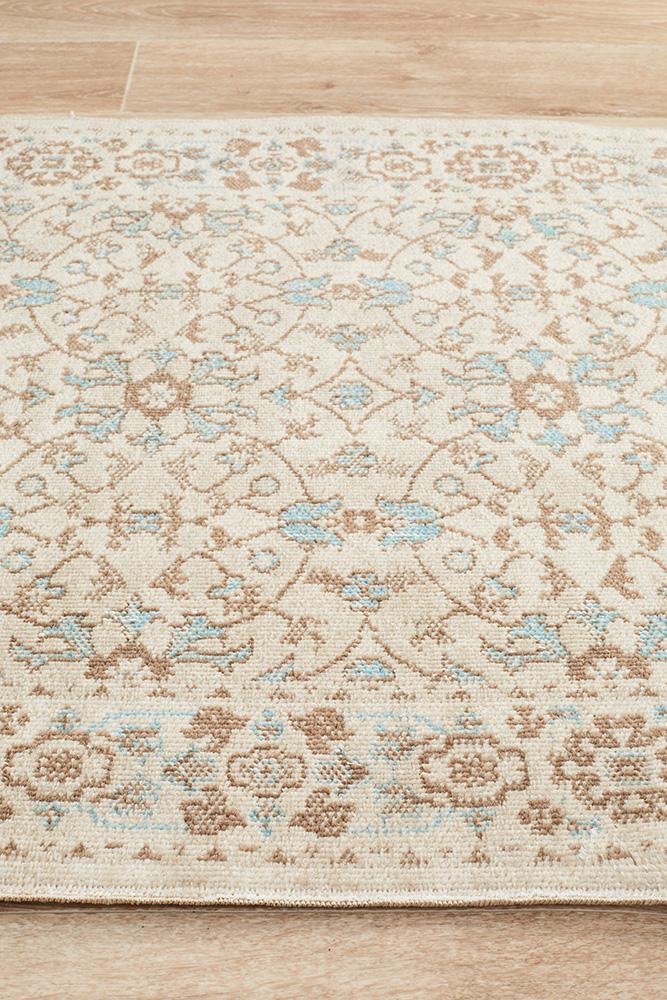 Vintage Distressed Eternal Washed Bone Rug