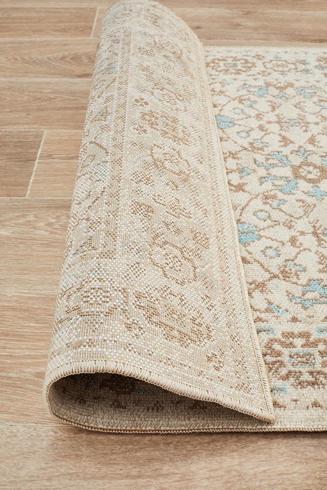 Vintage Distressed Eternal Washed Bone Rug