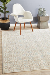 Vintage Distressed Eternal Washed Bone Rug