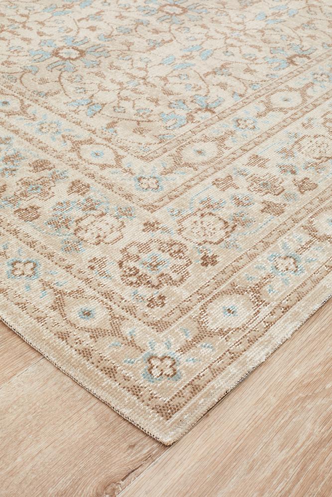 Vintage Distressed Eternal Washed Bone Rug