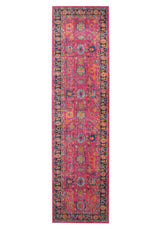 Vintage Distressed Eternal Corners Pink Rug