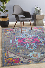 Vintage Distressed Eternal Quad Grey Rug