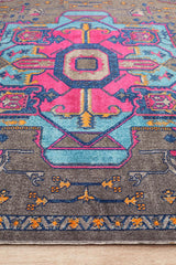 Vintage Distressed Eternal Quad Grey Rug