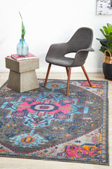 Vintage Distressed Eternal Quad Grey Rug