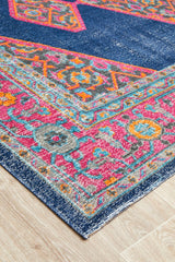 Vintage Distressed Eternal Blink Navy Rug