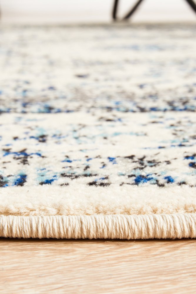 Mist Alpine White Transitional Round Rug