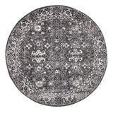 Estella Charcoal Transitional Round Rug