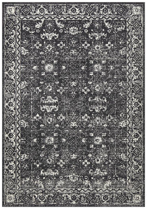 Estella Charcoal Transitional Rug - Lost Design Society
