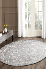 Pidegon Grey Traditional Round Rug