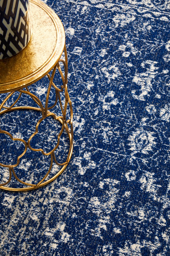 Oasis Navy Transitional Rug