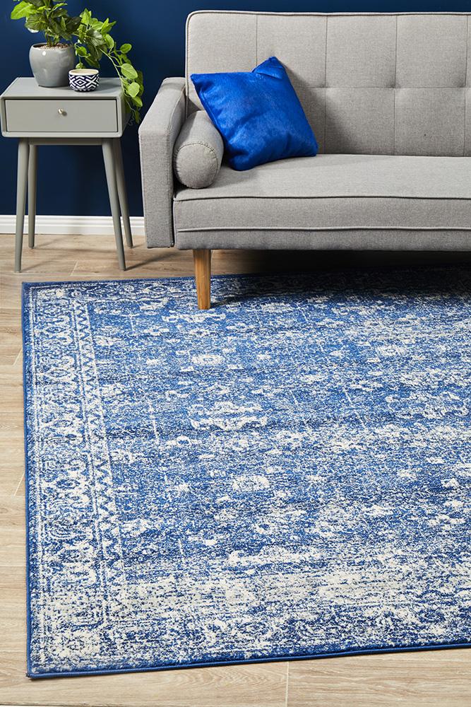 Oasis Navy Transitional Rug