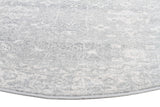 Shine Silver Transitional Round Rug