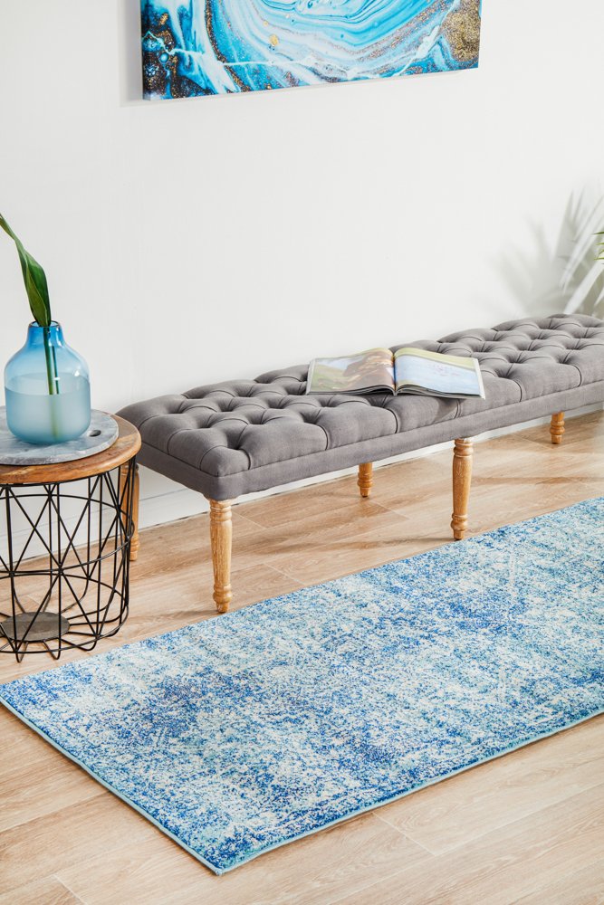 Muse Blue Transitional Rug