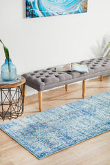 Muse Blue Transitional Rug