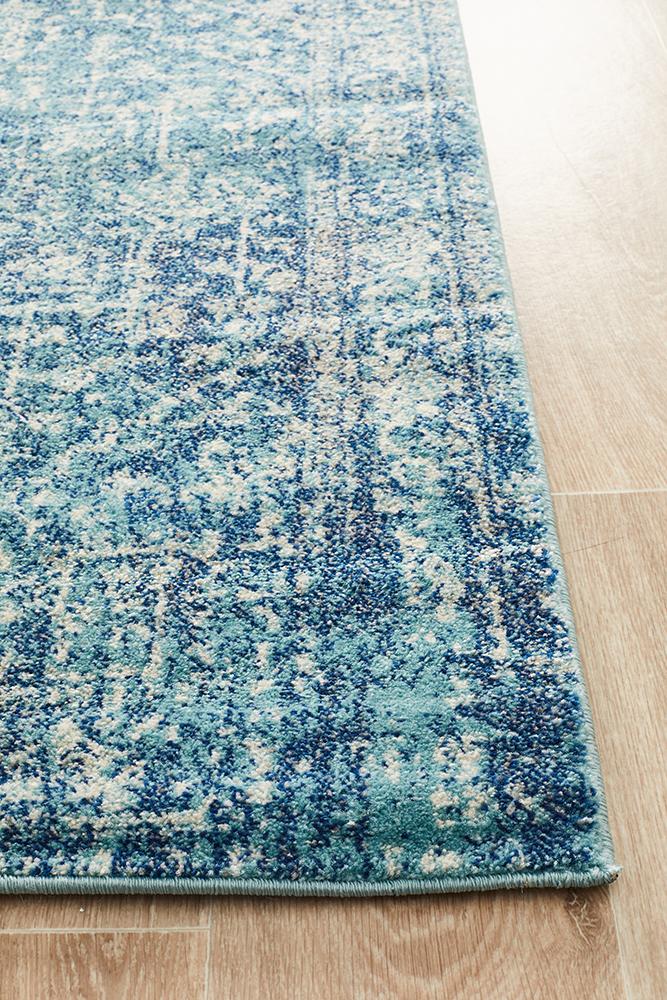 Muse Blue Transitional Rug