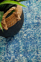 Muse Blue Transitional Rug