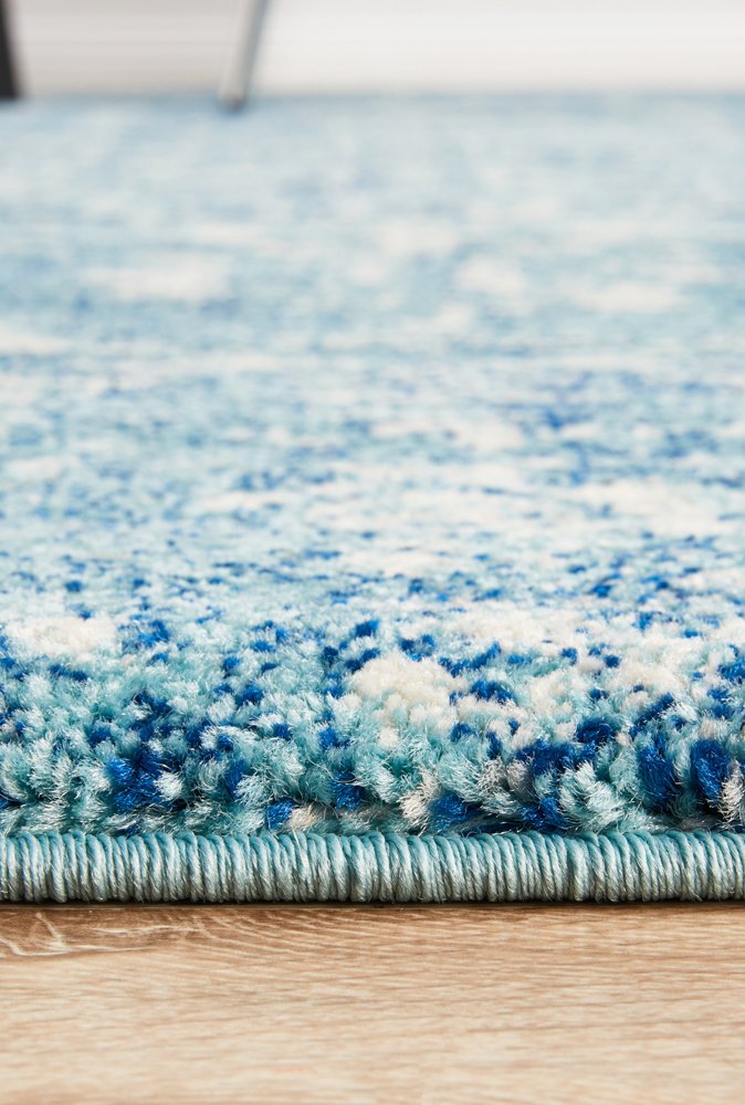 Blue Transitional Rug Muse Blue Transitional Rug – Lost Design Society