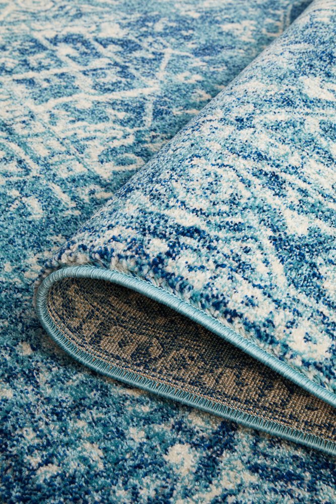 Muse Blue Transitional Rug – Lost Design Society