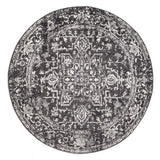 Scape Charcoal Transitional Round Rug